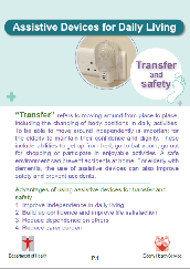 Assistive Devices for Daily Living: Transfer and Safety