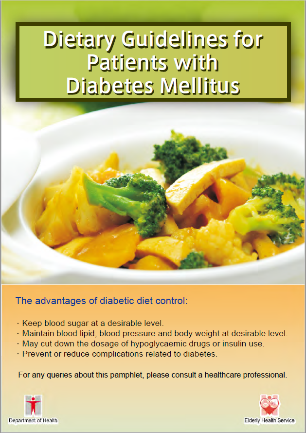 Dietary Guidelines for Patients with Diabetes Mellitus