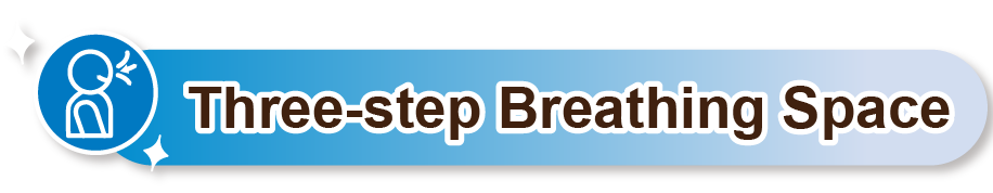 An icon of Three-step Breathing Space practice.