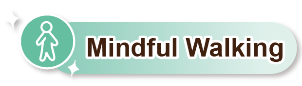 An icon of Mindful Walking practice.
