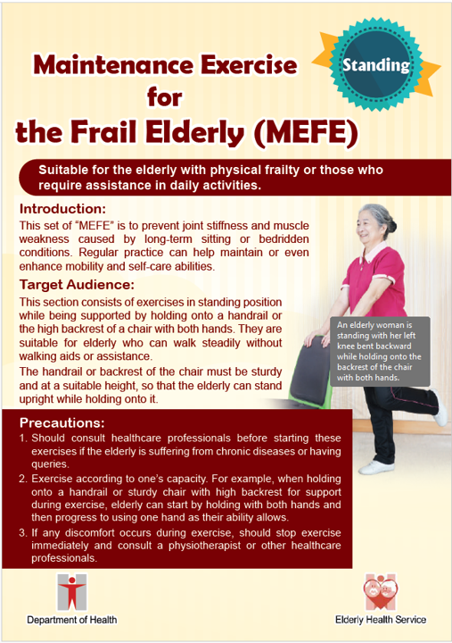 Maintenance Exercise for the Frail Elderly (MEFE) - Standing