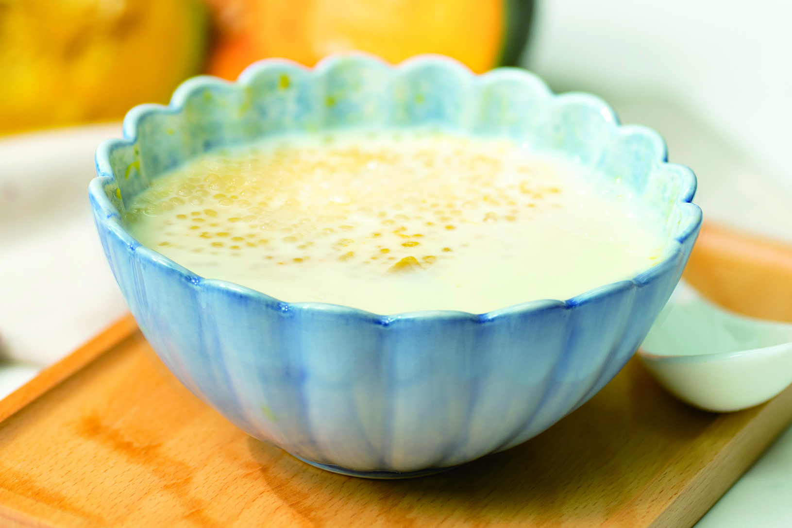 Pumpkin, Milk and Sago Sweet Soup