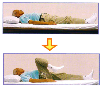 圖一： 膝關節舒展運動